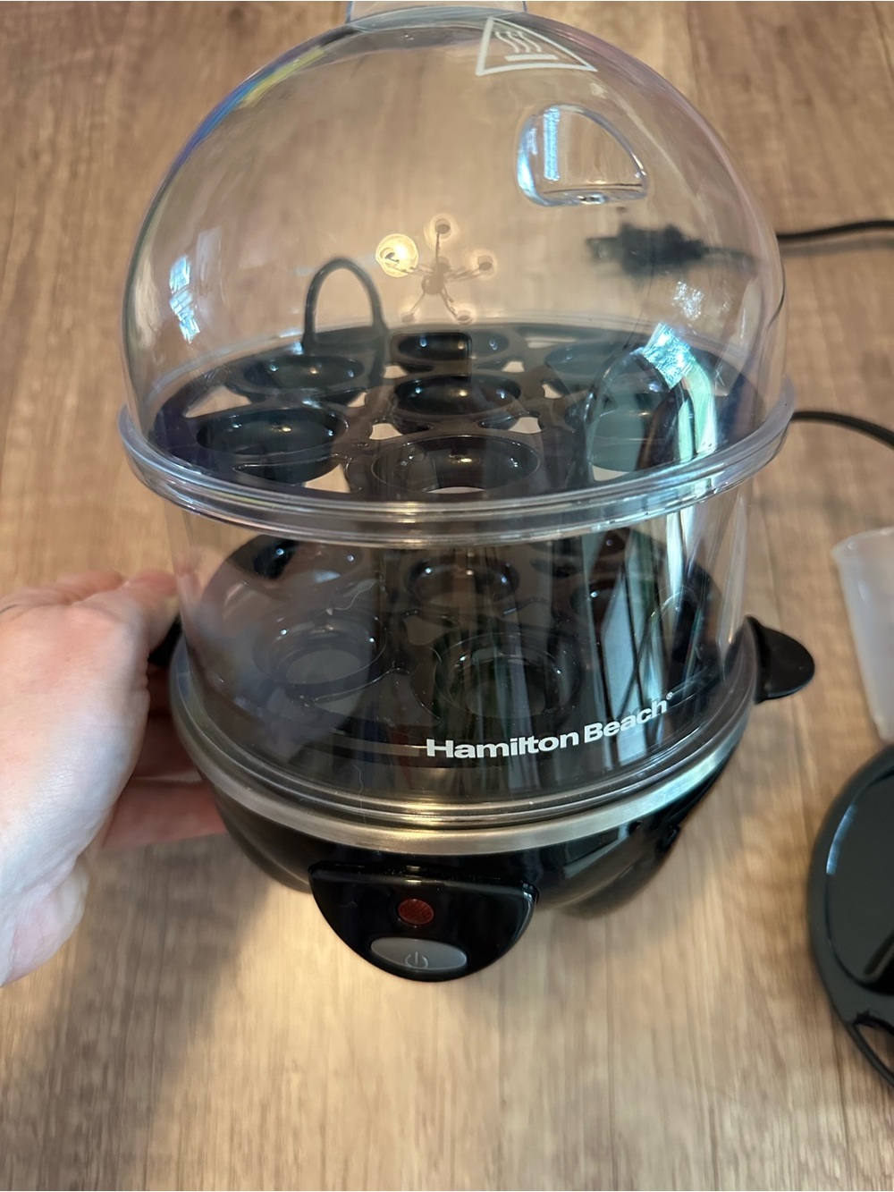 Hamilton Beach Black and Clear Electric Egg Cooker - Picture 2 of 7